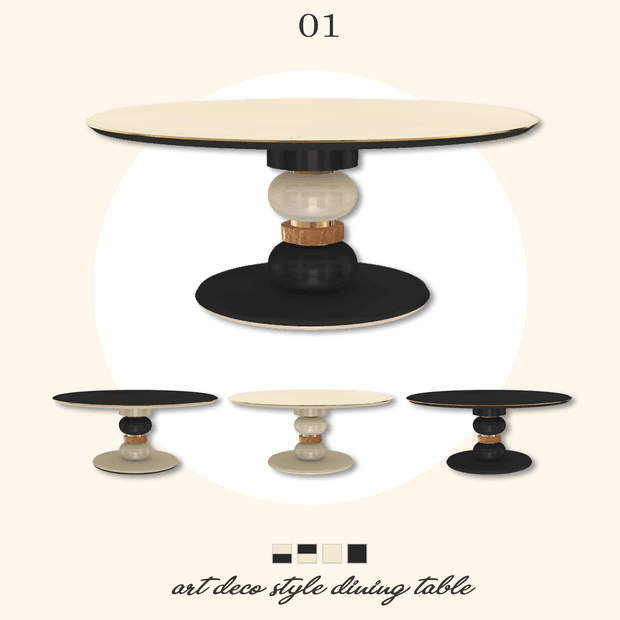 Галерея мода Коллекция обеденных столов La Trove #1